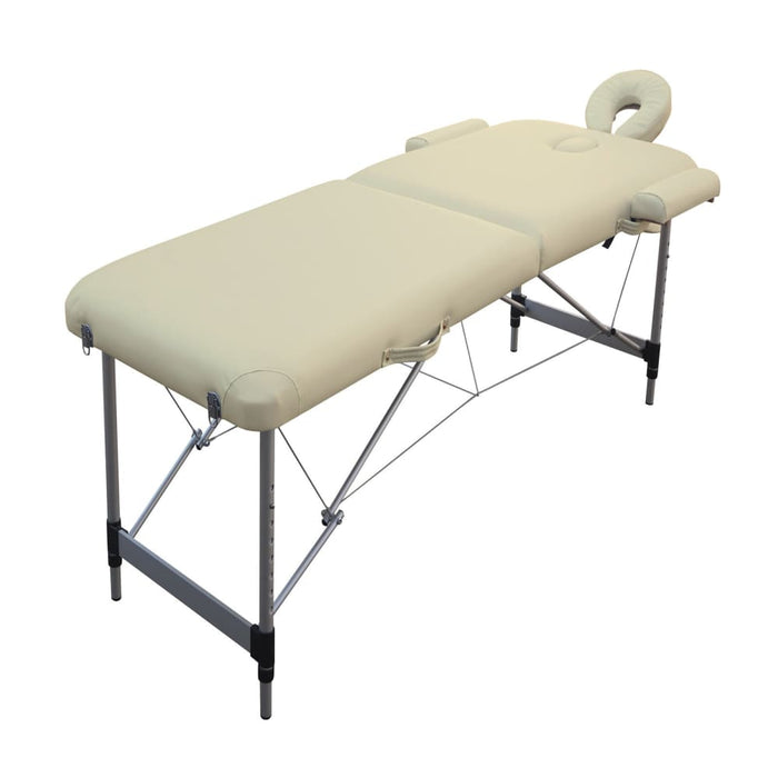 2 Fold Portable Aluminium Massage Table Bed Beauty Therapy