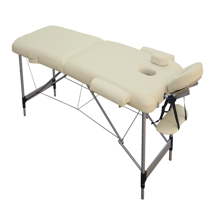 2 Fold Portable Aluminium Massage Table Bed Beauty Therapy