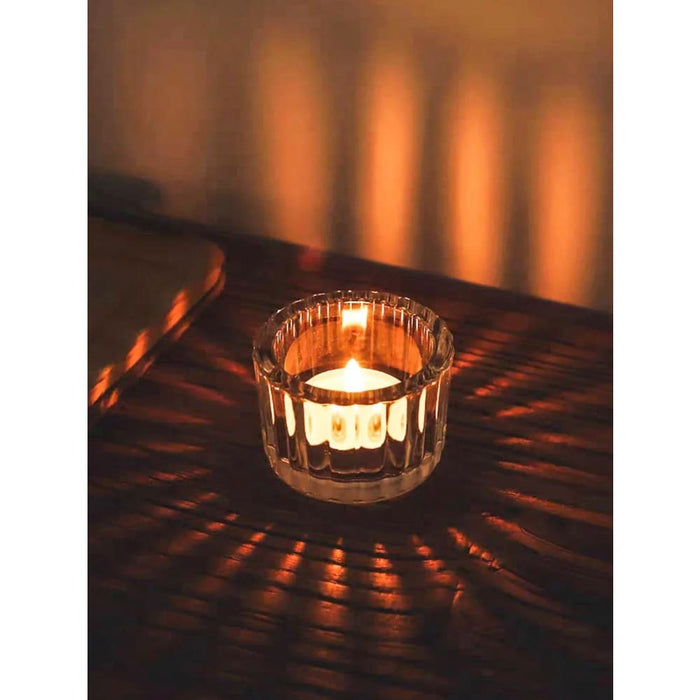 2 Glass Tealight Holders For Home Decor