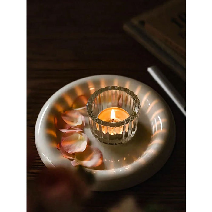 2 Glass Tealight Holders For Home Decor