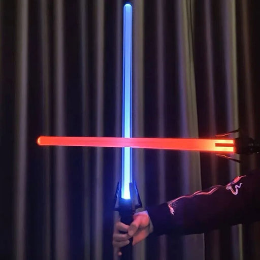 2-in-1 Laser Sword Red And Blue Double Saber Transformation