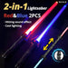 2-in-1 Laser Sword Red And Blue Double Saber Transformation