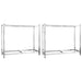 2-layer Tire Racks 2 Pcs Silver 110x40x110 Cm Steel Opxnkx