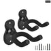 2 Pcs Metal Wall Mount Acoustic Electric Guitar Holder