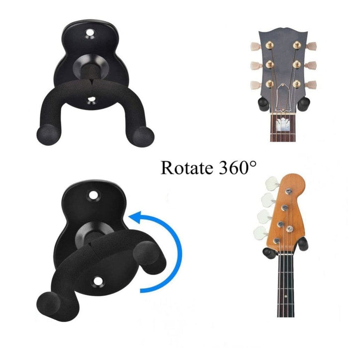 2 Pcs Metal Wall Mount Acoustic Electric Guitar Holder