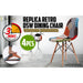 2 Set Multi Colour Retro Dining Cafe Chair Dsw Fabric