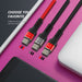 2.4a Nylon Fast Charge Usb Data Cable For Samsung Mi Tablet