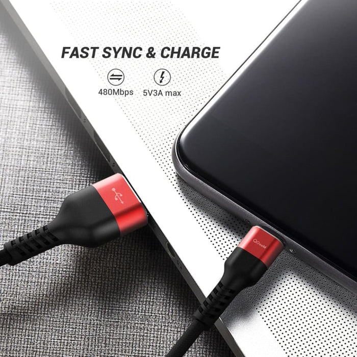 2.4a Nylon Fast Charge Usb Data Cable For Samsung Mi Tablet