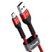 2.4a Nylon Fast Charge Usb Data Cable For Samsung Mi Tablet