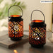 2 Pack Nordic Flower Hollow Wrought Candle Holder For Home