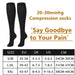 2 Pairs Compression Stockings Promote Blood Circulation