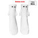 2 Pairs Fun 3d Cartoon Mid Tube Socks For Couples