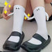 2 Pairs Fun 3d Cartoon Mid Tube Socks For Couples