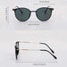 2 Pairs Small Round Sunglasses Set Cute Skinny Cat Eye