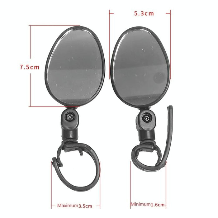 2 Pcs For Xiaomi Scooter Rear View Mirror Bicycle