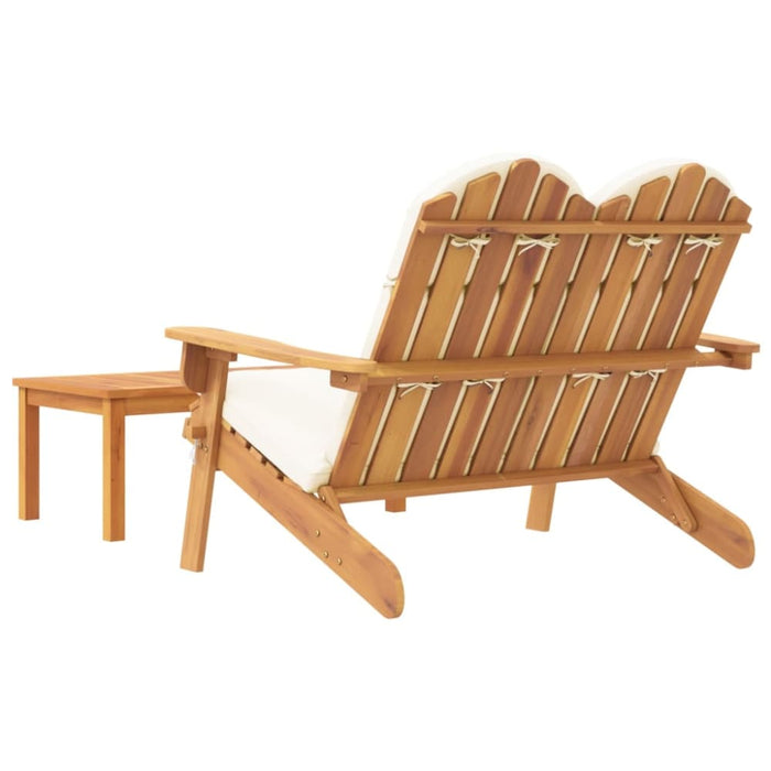 2 Piece Adirondack Garden Lounge Set Solid Wood Acacia