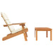 2 Piece Adirondack Garden Lounge Set Solid Wood Acacia