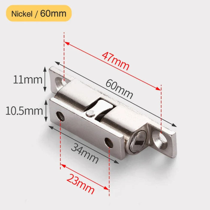 2 Piece Adjustable Double Ball Cabinet Catches