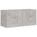 2 Piece Bathroom Furniture Set Concrete Grey Chipboard