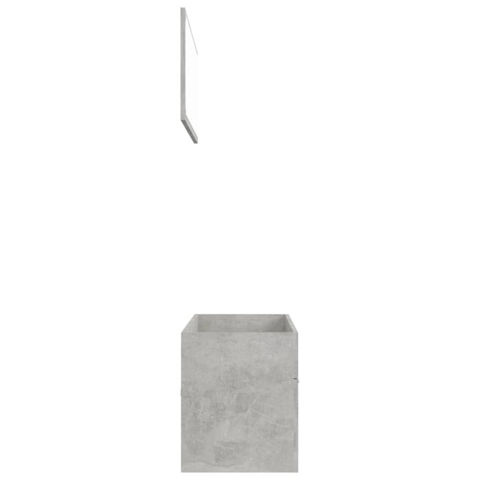 2 Piece Bathroom Furniture Set Concrete Grey Chipboard