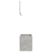 2 Piece Bathroom Furniture Set Concrete Grey Chipboard