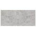 2 Piece Bathroom Furniture Set Concrete Grey Chipboard