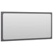 2 Piece Bathroom Furniture Set Glossy Look Grey Chipboard