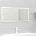 2 Piece Bathroom Furniture Set Glossy Look White Chipboard