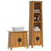 2 Piece Bathroom Furniture Set Solid Wood Pine Txxtapl