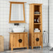 2 Piece Bathroom Furniture Set Solid Wood Pine Txxtapl