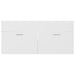 2 Piece Bathroom Furniture Set White Chipboard Nbanbk