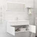 2 Piece Bathroom Furniture Set White Chipboard Nbanbk