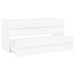 2 Piece Bathroom Furniture Set White Chipboard Nbanpa