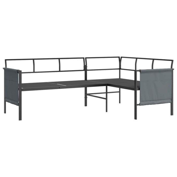 2 Piece Garden Lounge Set Anthracite Steel Tlxnob