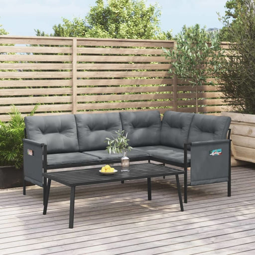 2 Piece Garden Lounge Set Anthracite Steel Tlxnob