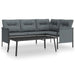 2 Piece Garden Lounge Set Anthracite Steel Tlxnob