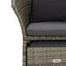 2 Piece Garden Lounge Set With Cushions Grey Poly Rattan