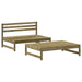 2 Piece Garden Lounge Set With Cushions Impregnated Wood