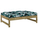 2 Piece Garden Lounge Set With Cushions Impregnated Wood