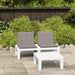 2 Piece Garden Lounge Set With Cushions Plastic White Topnpx