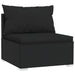 2 Piece Garden Lounge Set With Cushions Poly Rattan Black