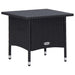 2 Piece Garden Lounge Set With Cushions Poly Rattan Black