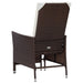 2 Piece Garden Lounge Set With Cushions Poly Rattan Brown