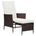 2 Piece Garden Lounge Set With Cushions Poly Rattan Brown