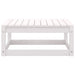 2 Piece Garden Lounge Set With Cushions White Solid