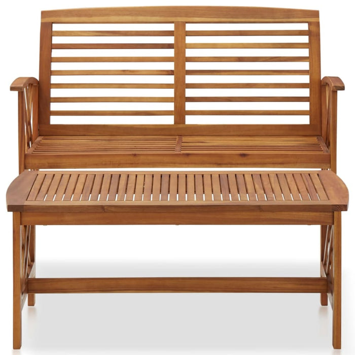 2 Piece Garden Lounge Set Solid Acacia Wood Tobxix