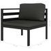 2 Piece Garden Sofa Set With Cushions Aluminium Anthracite