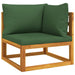 2 Piece Garden Sofa Set With Cushions Solid Wood Acacia