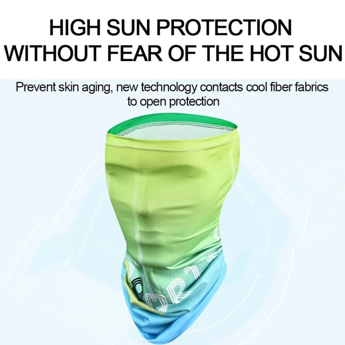 2 Piece Summer Arm Sleeve And Mask Set For Uv Protection