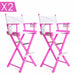 2 Set Pink Folding Tall Chair Dark Humor Movie Director 75cm